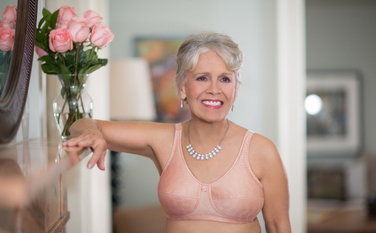 ABC 108 American Breast Care White Mastectomy Camisole Bra New