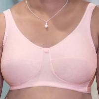 Mastectomy Bra The Rose Contour Front Close/Back Adjustment Size 46C Cocoa  at  Women's Clothing store